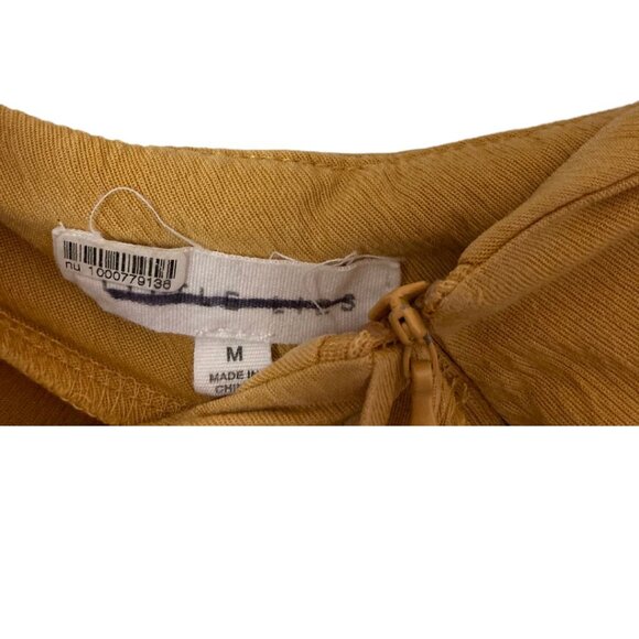 Anthropologie Little Lies Yellow Flowy Wide Leg Pants Women’s M - Picture 6 of 6